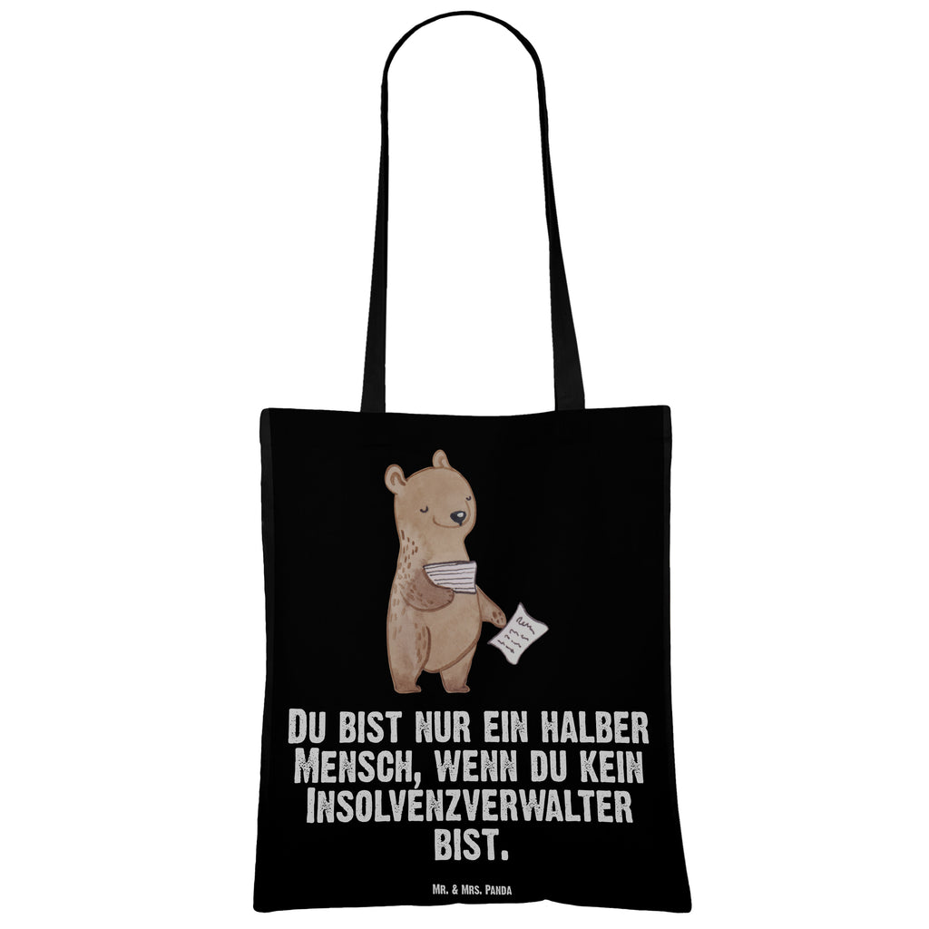 Tragetasche Insolvenzverwalter mit Herz Beuteltasche, Beutel, Einkaufstasche, Jutebeutel, Stoffbeutel, Tasche, Shopper, Umhängetasche, Strandtasche, Schultertasche, Stofftasche, Tragetasche, Badetasche, Jutetasche, Einkaufstüte, Laptoptasche, Beruf, Ausbildung, Jubiläum, Abschied, Rente, Kollege, Kollegin, Geschenk, Schenken, Arbeitskollege, Mitarbeiter, Firma, Danke, Dankeschön