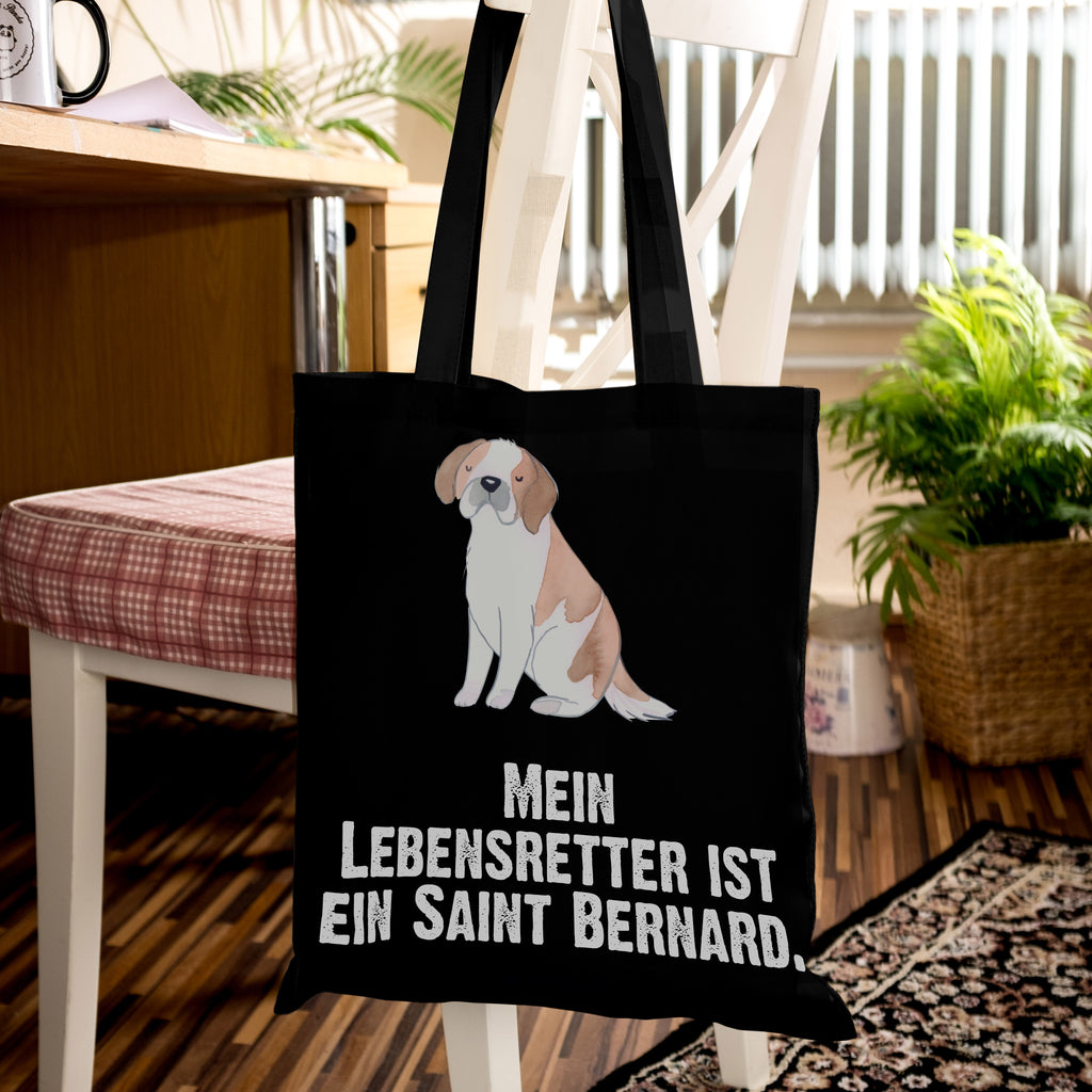 Tragetasche Saint Bernard Lebensretter Beuteltasche, Beutel, Einkaufstasche, Jutebeutel, Stoffbeutel, Tasche, Shopper, Umhängetasche, Strandtasche, Schultertasche, Stofftasche, Tragetasche, Badetasche, Jutetasche, Einkaufstüte, Laptoptasche, Hund, Hunderasse, Rassehund, Hundebesitzer, Geschenk, Tierfreund, Schenken, Welpe, St. Bernhardshund, Chien du Saint-Bernard, Saint Bernard Dog, Perro San Bernardo, Saint Bernard