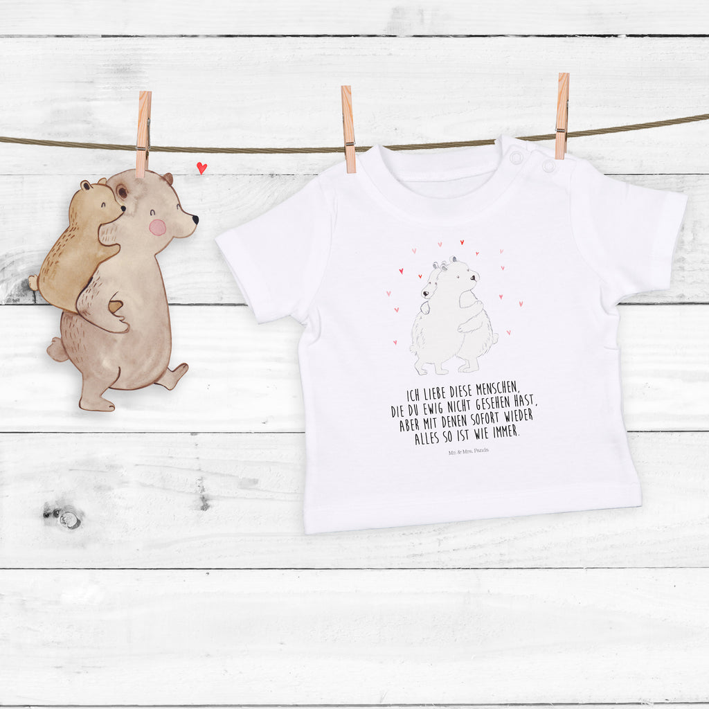 Organic Baby Shirt Eisbär Umarmen Baby T-Shirt, Jungen Baby T-Shirt, Mädchen Baby T-Shirt, Shirt, Tiermotive, Gute Laune, lustige Sprüche, Tiere