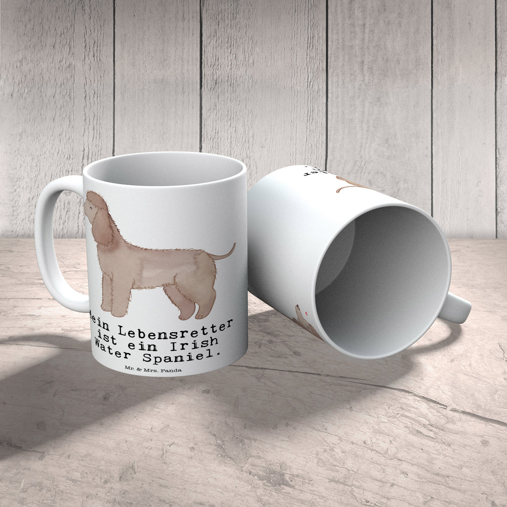 Tasse Irish Water Spaniel Lebensretter Tasse, Kaffeetasse, Teetasse, Becher, Kaffeebecher, Teebecher, Keramiktasse, Porzellantasse, Büro Tasse, Geschenk Tasse, Tasse Sprüche, Tasse Motive, Kaffeetassen, Tasse bedrucken, Designer Tasse, Cappuccino Tassen, Schöne Teetassen, Hund, Hunderasse, Rassehund, Hundebesitzer, Geschenk, Tierfreund, Schenken, Welpe, Irish Water Spaniel, Jagdhund