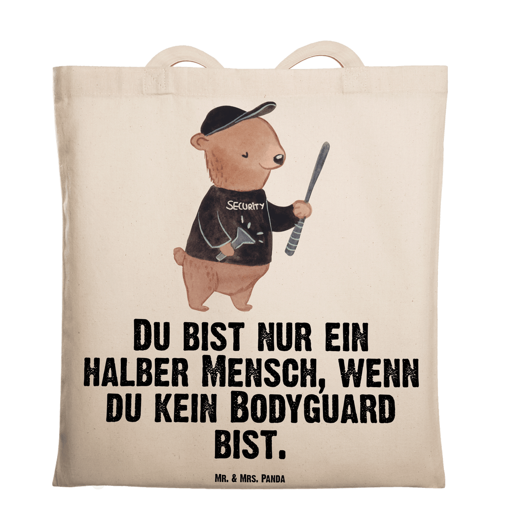 Tragetasche Bodyguard mit Herz Beuteltasche, Beutel, Einkaufstasche, Jutebeutel, Stoffbeutel, Tasche, Shopper, Umhängetasche, Strandtasche, Schultertasche, Stofftasche, Tragetasche, Badetasche, Jutetasche, Einkaufstüte, Laptoptasche, Beruf, Ausbildung, Jubiläum, Abschied, Rente, Kollege, Kollegin, Geschenk, Schenken, Arbeitskollege, Mitarbeiter, Firma, Danke, Dankeschön, Bodyguard, Personenschützer