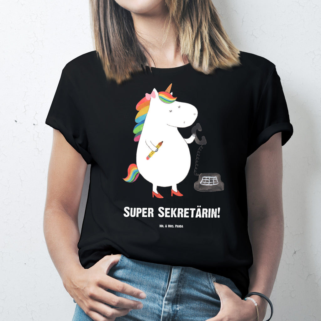 Personalisiertes T-Shirt Einhorn Sekretärin T-Shirt Personalisiert, T-Shirt mit Namen, T-Shirt mit Aufruck, Männer, Frauen, Wunschtext, Bedrucken, Einhorn, Einhörner, Einhorn Deko, Pegasus, Unicorn, Sekretärin, Büro, Rechtsanwältin, Rechtsanwaltsgehilfin, Steuerbüro, Steuerkanzlei, Bürokraft, Bürohilfe