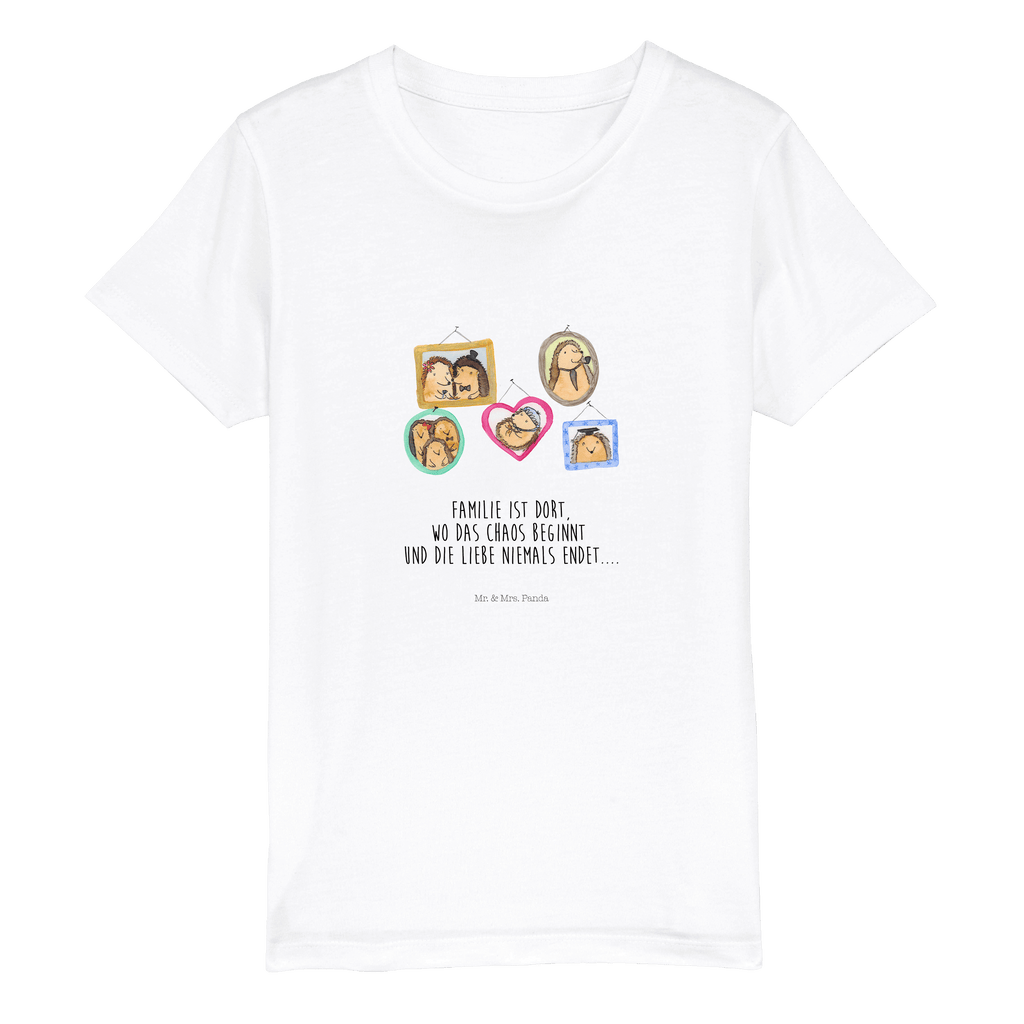 Organic Kinder T-Shirt Igel Familie Kinder T-Shirt, Kinder T-Shirt Mädchen, Kinder T-Shirt Jungen, Familie, Vatertag, Muttertag, Bruder, Schwester, Mama, Papa, Oma, Opa, Liebe, Igel, Bilder, Zusammenhalt, Glück