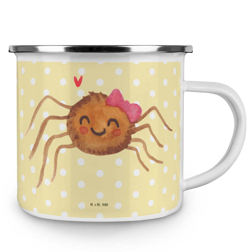 Camping Emaille Tasse Spinne Agathe Freude Campingtasse, Trinkbecher, Metalltasse, Outdoor Tasse, Emaille Trinkbecher, Blechtasse Outdoor, Emaille Campingbecher, Edelstahl Trinkbecher, Metalltasse für Camping, Kaffee Blechtasse, Camping Tasse Metall, Spinne Agathe, Spinne, Agathe, Videos, Merchandise, Viral, Viraler Hit, Trend, Beliebte Spinne