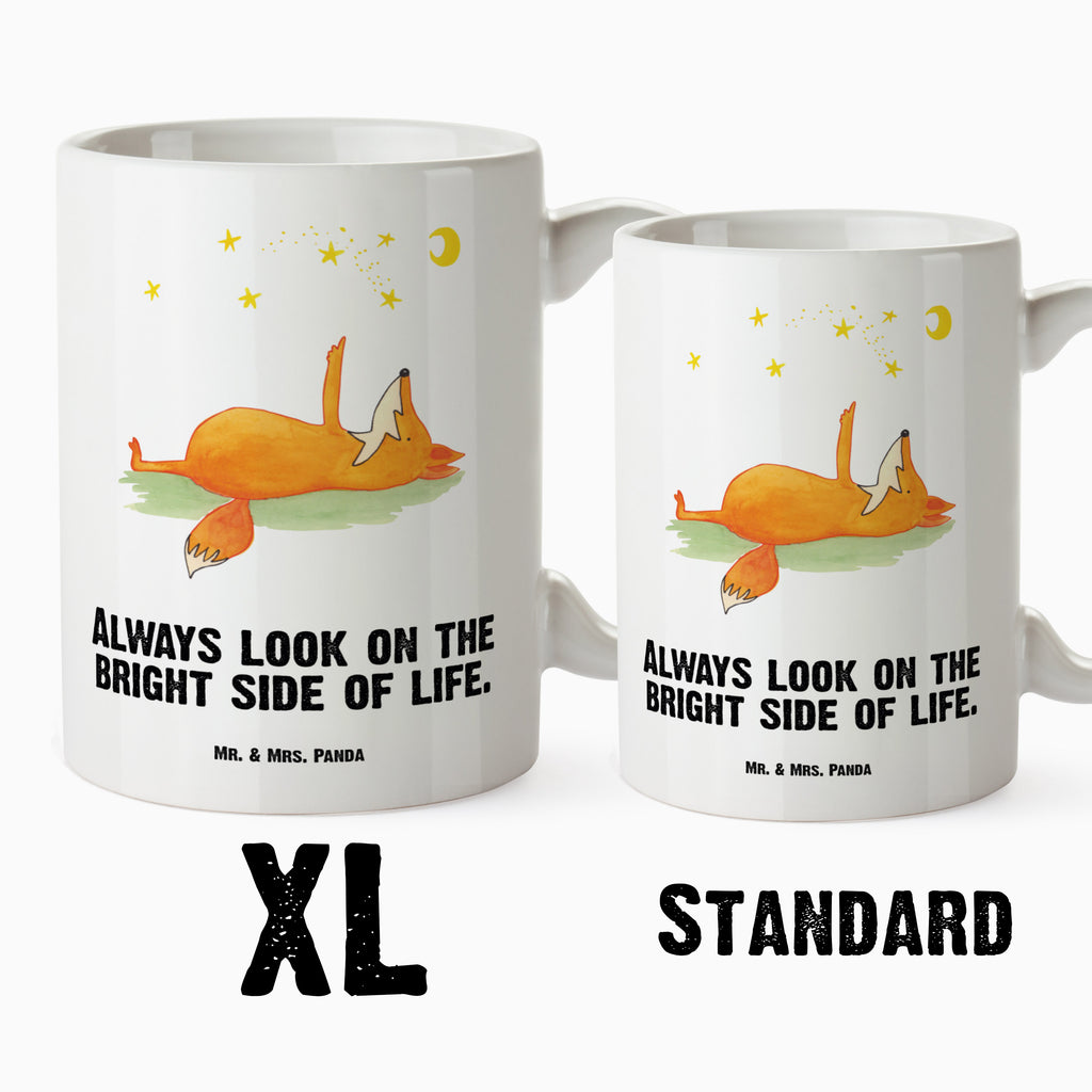 XL Tasse Fuchs Sterne XL Tasse, Große Tasse, Grosse Kaffeetasse, XL Becher, XL Teetasse, spülmaschinenfest, Jumbo Tasse, Groß, Fuchs, Füchse, tröstende Worte, Spruch positiv, Spruch schön, Romantik, Always Look on the Bright Side of Life