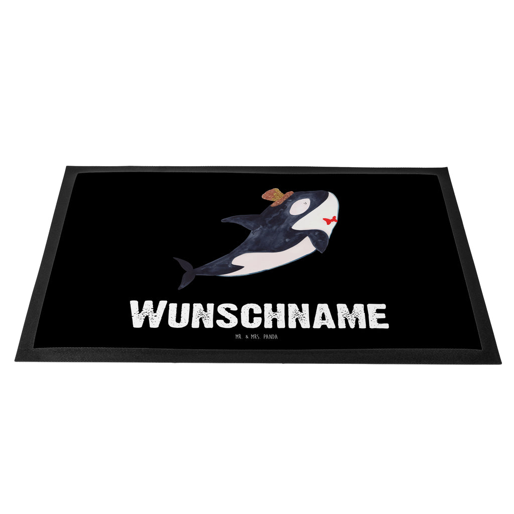 Personalisierte Fußmatte Orca Zylinder Personalisierte Fußmatte, Fußmatte mit Namen, Personalisieruung, Personalisiert, Fußmatte bedrucken, Türvorleger mit Namen, Haustürmatte personalisiert, Namensfussmatte, Wunschnamen, Bedrucken, Türvorleger personalisiert, Meerestiere, Meer, Urlaub, Narwal, Glitter, Konfetti, Glitzer, Geburtstag, Feier, Fete, Fest, Glückwunsch, Orca