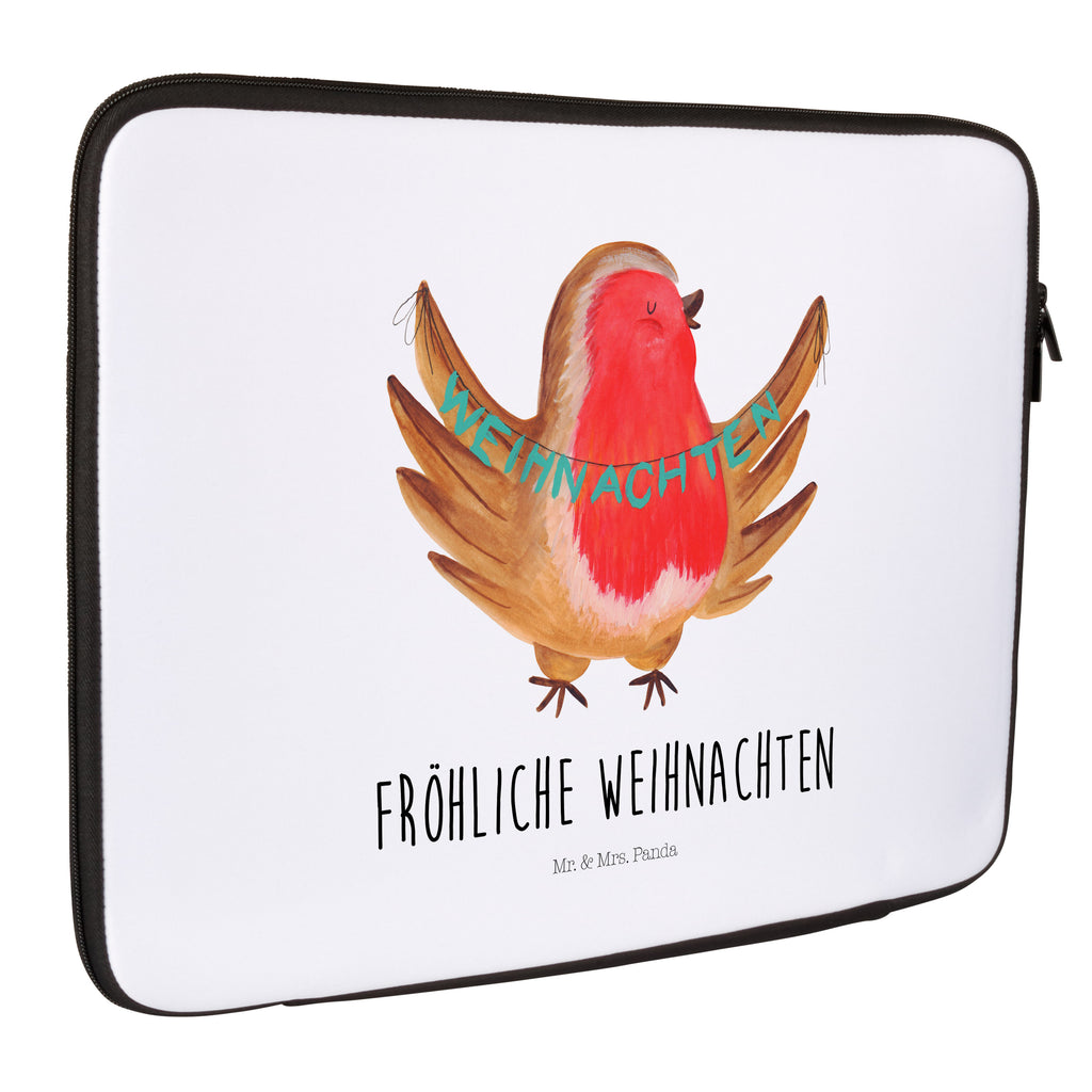 Notebook Tasche Rotkehlchen Weihnachten Notebook Tasche, Laptop, Computertasche, Tasche, Notebook-Tasche, Notebook-Reisehülle, Notebook Schutz, Winter, Weihnachten, Weihnachtsdeko, Nikolaus, Advent, Heiligabend, Wintermotiv, Frohe Weihnachten, Weihnachtsmotiv, Weihnachtsgruß, Vogel, xmas