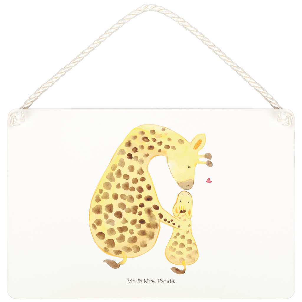 Deko Schild Giraffe mit Kind Dekoschild, Deko Schild, Schild, Tür Schild, Türschild, Holzschild, Wandschild, Wanddeko, Afrika, Wildtiere, Giraffe, Kind, Mutter, Mama, Tochter, Sohn, Lieblingsmensch