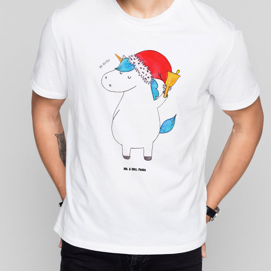 T-Shirt Standard Einhorn Weihnachtsmann T-Shirt, Shirt, Tshirt, Lustiges T-Shirt, T-Shirt mit Spruch, Party, Junggesellenabschied, Jubiläum, Geburstag, Herrn, Damen, Männer, Frauen, Schlafshirt, Nachthemd, Sprüche, Einhorn, Einhörner, Einhorn Deko, Pegasus, Unicorn, Gin, Schokolade, Schoki, Weihnachten, Weihnachtsmann, Nikolaus, Wunschzettel, Wunschliste, Feenstaub