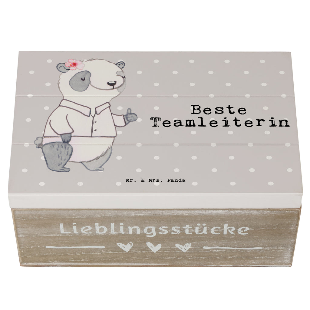 Holzkiste Panda Beste Teamleiterin Holzkiste, Kiste, Schatzkiste, Truhe, Schatulle, XXL, Erinnerungsbox, Erinnerungskiste, Dekokiste, Aufbewahrungsbox, Geschenkbox, Geschenkdose, für, Dankeschön, Geschenk, Schenken, Geburtstag, Geburtstagsgeschenk, Geschenkidee, Danke, Bedanken, Mitbringsel, Freude machen, Geschenktipp, Teamleiterin, Seminarleiterin, Gruppenleiterin, Leiterin, Kollegin, Chefin, Vorgesetzte, Abschied, Abschiedsgeschenk, Ruhestand