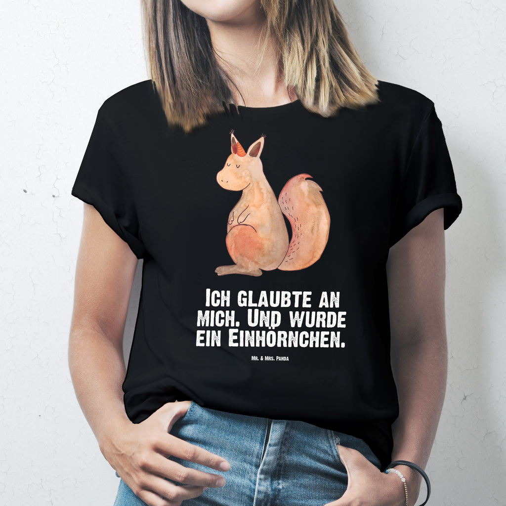 T-Shirt Standard Einhörnchen Glaube T-Shirt, Shirt, Tshirt, Lustiges T-Shirt, T-Shirt mit Spruch, Party, Junggesellenabschied, Jubiläum, Geburstag, Herrn, Damen, Männer, Frauen, Schlafshirt, Nachthemd, Sprüche, Einhorn, Einhörner, Einhorn Deko, Pegasus, Unicorn, Einhörnchen, Eichhörnchen, Eichhorn