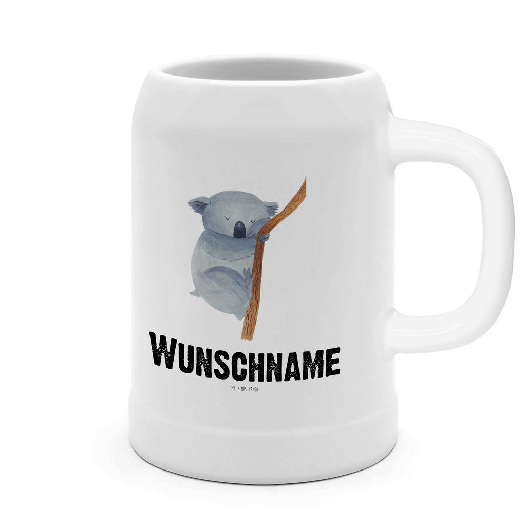 Personalisierter Bierkrug Koalabär Bierkrug mit Namen, Bierkrug personalisieren, Bierglas mit Namen, Personalisierung, Bedrucken, Tiermotive, Gute Laune, lustige Sprüche, Tiere, Koala, träumen, Traum, schlafen, Schlafzimmer, Traumland, Bär, Koalabär