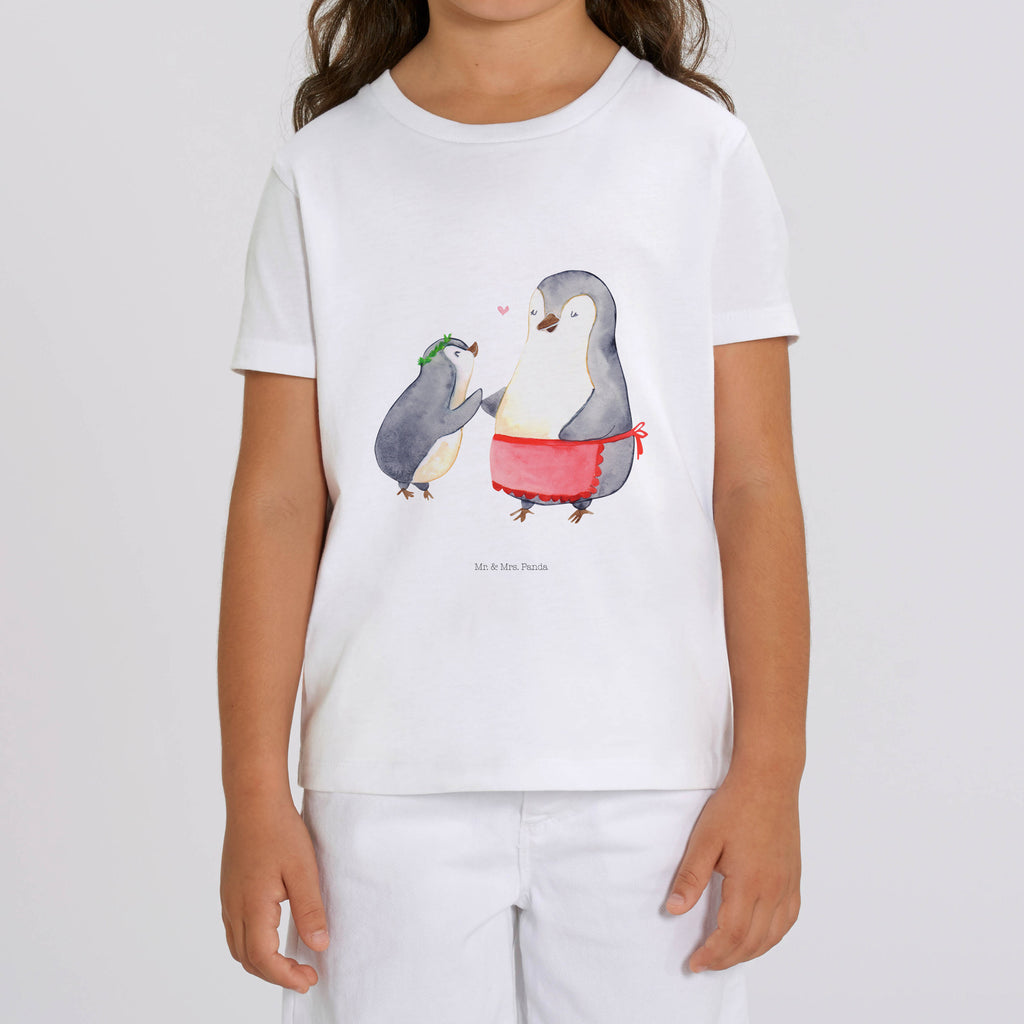 Organic Kinder T-Shirt Pinguin mit Kind Kinder T-Shirt, Kinder T-Shirt Mädchen, Kinder T-Shirt Jungen, Familie, Vatertag, Muttertag, Bruder, Schwester, Mama, Papa, Oma, Opa, Geschenk, Mami, Mutti, Mutter, Geburststag