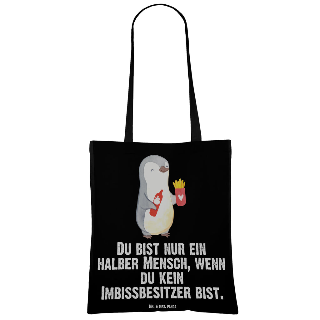 Tragetasche Imbissbesitzer mit Herz Beuteltasche, Beutel, Einkaufstasche, Jutebeutel, Stoffbeutel, Tasche, Shopper, Umhängetasche, Strandtasche, Schultertasche, Stofftasche, Tragetasche, Badetasche, Jutetasche, Einkaufstüte, Laptoptasche, Beruf, Ausbildung, Jubiläum, Abschied, Rente, Kollege, Kollegin, Geschenk, Schenken, Arbeitskollege, Mitarbeiter, Firma, Danke, Dankeschön, Imbissbesitzer, Imbissverkäufer, Pommesverkäufer, Pommesliebe