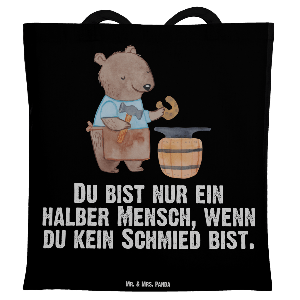 Tragetasche Schmied mit Herz Beuteltasche, Beutel, Einkaufstasche, Jutebeutel, Stoffbeutel, Tasche, Shopper, Umhängetasche, Strandtasche, Schultertasche, Stofftasche, Tragetasche, Badetasche, Jutetasche, Einkaufstüte, Laptoptasche, Beruf, Ausbildung, Jubiläum, Abschied, Rente, Kollege, Kollegin, Geschenk, Schenken, Arbeitskollege, Mitarbeiter, Firma, Danke, Dankeschön