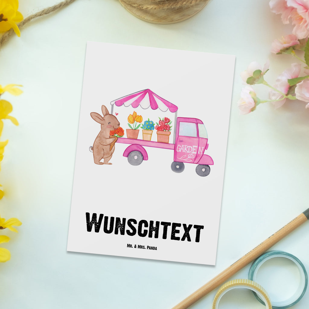 Personalisierte Postkarte Osterhase Blumenwagen Postkarte mit Namen, Postkarte bedrucken, Postkarte mit Wunschtext, Postkarte personalisierbar, Geschenkkarte mit Namen, Grußkarte mit Namen, Karte mit Namen, Einladung mit Namen, Ansichtskarte mit Namen, Geschenkkarte mit Wunschtext, Grußkarte mit Wunschtext, Karte mit Wunschtext, Einladung mit Wunschtext, Ansichtskarte mit Wunschtext, Ostern, Osterhase, Ostergeschenke, Osternest, Osterdeko, Geschenke zu Ostern, Ostern Geschenk, Ostergeschenke Kinder, Ostern Kinder, Tulpen, Blumen