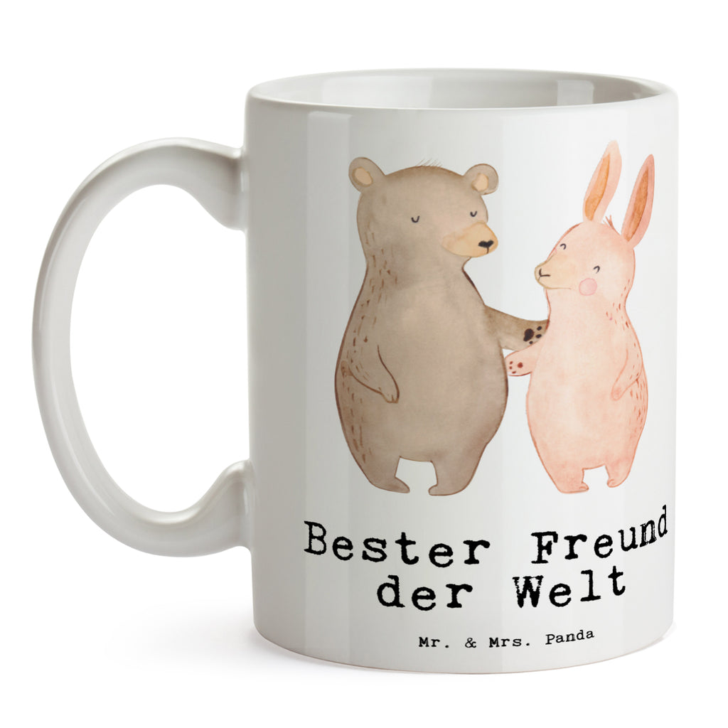 Tasse Hase Bester Freund der Welt Tasse, Kaffeetasse, Teetasse, Becher, Kaffeebecher, Teebecher, Keramiktasse, Porzellantasse, Büro Tasse, Geschenk Tasse, Tasse Sprüche, Tasse Motive, Kaffeetassen, Tasse bedrucken, Designer Tasse, Cappuccino Tassen, Schöne Teetassen, für, Dankeschön, Geschenk, Schenken, Geburtstag, Geburtstagsgeschenk, Geschenkidee, Danke, Bedanken, Mitbringsel, Freude machen, Geschenktipp, Freund, Mann, Ehemann, Kumpel, Bro, Lebensgefährte, Partner, Lieblingsmensch, Liebe, Herz, Love