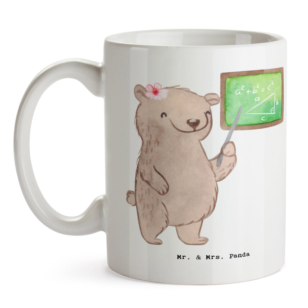 Tasse Mathematiklehrerin mit Herz Tasse, Kaffeetasse, Teetasse, Becher, Kaffeebecher, Teebecher, Keramiktasse, Porzellantasse, Büro Tasse, Geschenk Tasse, Tasse Sprüche, Tasse Motive, Kaffeetassen, Tasse bedrucken, Designer Tasse, Cappuccino Tassen, Schöne Teetassen, Beruf, Ausbildung, Jubiläum, Abschied, Rente, Kollege, Kollegin, Geschenk, Schenken, Arbeitskollege, Mitarbeiter, Firma, Danke, Dankeschön, Mathematiklehrerin, Lehramtstudent, Referendariat, Mathelehrerin, Matheunterricht, Mathe, Lehrer