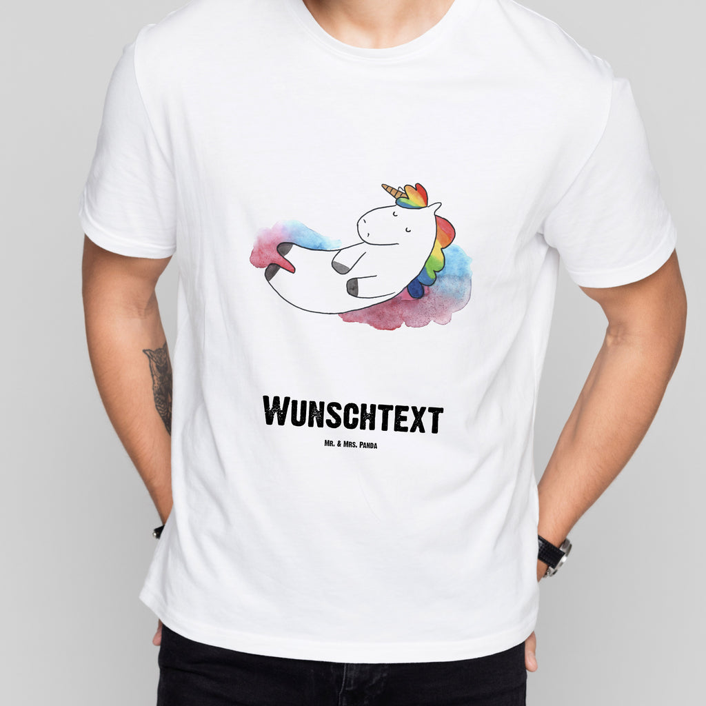 Personalisiertes T-Shirt Einhorn Wolke 7 T-Shirt Personalisiert, T-Shirt mit Namen, T-Shirt mit Aufruck, Männer, Frauen, Wunschtext, Bedrucken, Einhorn, Einhörner, Einhorn Deko, Pegasus, Unicorn, verliebt, Menschen, witzig, lustig, Geschenk, Glaube, Realität, Lächeln