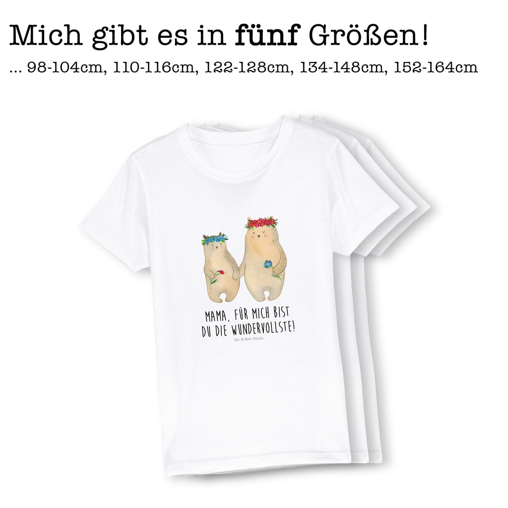 Organic Kinder T-Shirt Bären mit Blumenkranz Kinder T-Shirt, Kinder T-Shirt Mädchen, Kinder T-Shirt Jungen, Familie, Vatertag, Muttertag, Bruder, Schwester, Mama, Papa, Oma, Opa, Bär, Bären, Mutter, Mutti, Mami, Lieblingsmensch, Lieblingsmama, beste Mutter, weltbeste Mama, Geschenk Mama. Muttertag, Tochter, Kind, Kinder, Töchter, Family, Vorbild