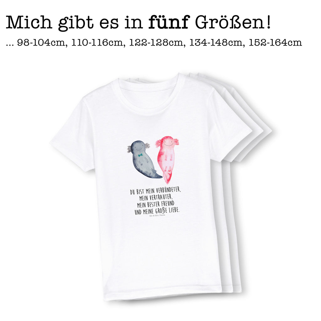 Organic Kinder T-Shirt Axolotl Freundin Kinder T-Shirt, Kinder T-Shirt Mädchen, Kinder T-Shirt Jungen, Axolotl, Molch, Axolot, Schwanzlurch, Lurch, Lurche, Liebe, große Liebe, Liebesbeweis, Freund, Verlobter, Ehemann, Jahrestag, Valentinstag