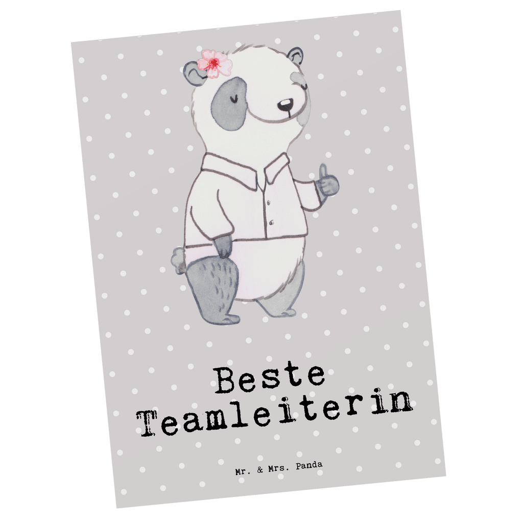 Postkarte Panda Beste Teamleiterin Postkarte, Karte, Geschenkkarte, Grußkarte, Einladung, Ansichtskarte, Geburtstagskarte, Einladungskarte, Dankeskarte, Ansichtskarten, Einladung Geburtstag, Einladungskarten Geburtstag, für, Dankeschön, Geschenk, Schenken, Geburtstag, Geburtstagsgeschenk, Geschenkidee, Danke, Bedanken, Mitbringsel, Freude machen, Geschenktipp, Teamleiterin, Seminarleiterin, Gruppenleiterin, Leiterin, Kollegin, Chefin, Vorgesetzte, Abschied, Abschiedsgeschenk, Ruhestand