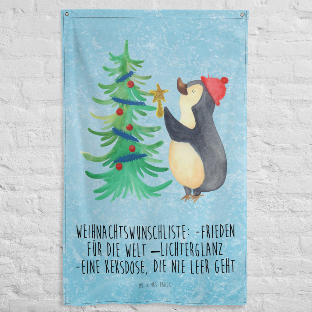 Wandteppich Pinguin Weihnachtsbaum Wandbehang, Dekoration, Boho, Wandteppich, Wandtuch, Wanddeko, Tapisserie, Tapestry, Wandbild, Textil-Kunst, Schmuck-Wandbehang, Wand Deko, Kinderzimmer, Kinderzimmer Wand, Kinderzimmer Deko, Kinderzimmer Wanddeko, Winter, Weihnachten, Weihnachtsdeko, Nikolaus, Advent, Heiligabend, Wintermotiv, Pinguin