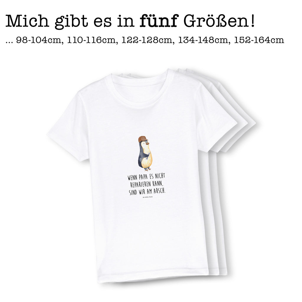 Organic Kinder T-Shirt Wenn Papa es nicht reparieren kann, sind wir am Arsch Kinder T-Shirt, Kinder T-Shirt Mädchen, Kinder T-Shirt Jungen, Familie, Vatertag, Muttertag, Bruder, Schwester, Mama, Papa, Oma, Opa, Vater, Geschenk Papa, Bester Papa der Welt