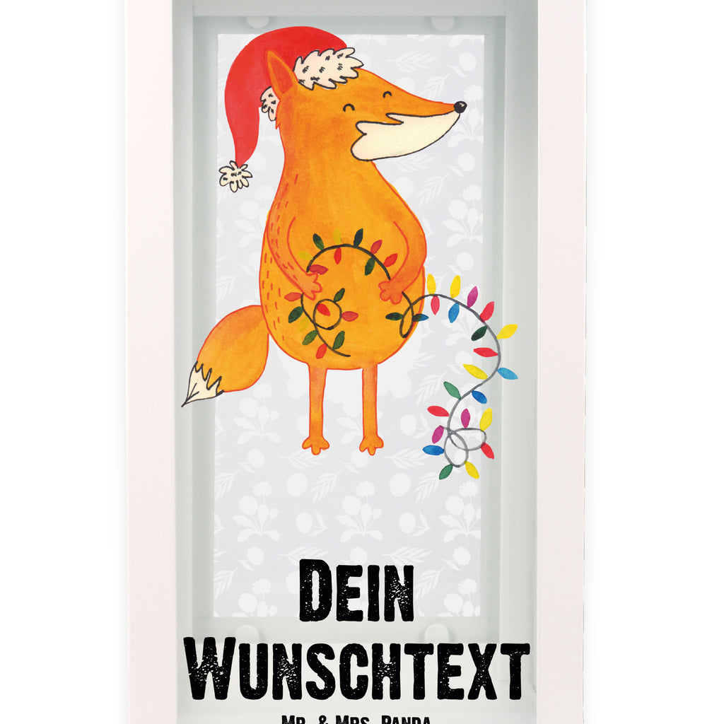 Personalisierte Deko Laterne Fuchs Weihnachten Gartenlampe, Gartenleuchte, Gartendekoration, Gartenlicht, Laterne kleine Laternen, XXL Laternen, Laterne groß, Winter, Weihnachten, Weihnachtsdeko, Nikolaus, Advent, Heiligabend, Wintermotiv, Fuchs, Füchse, Spruch schön, Geschenk Weihnachten, Weihnachtsmann, Weihnachtszeit