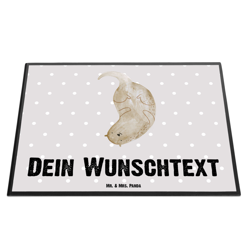 Personalisierte Schreibtischunterlage Otter kopfüber Personalisierte Schreibunterlage, Personalisierte Schreibtischauflage, Personalisierte Schreibtisch Unterlagen, Schreibunterlage mit Namen, Schreibtischauflage mit Namen, Schreibtisch Unterlagen mit Namen, Selbst gestalten, Namensaufdruck, Namenspersonalisierung, Otter, Fischotter, Seeotter, Otter Seeotter See Otter