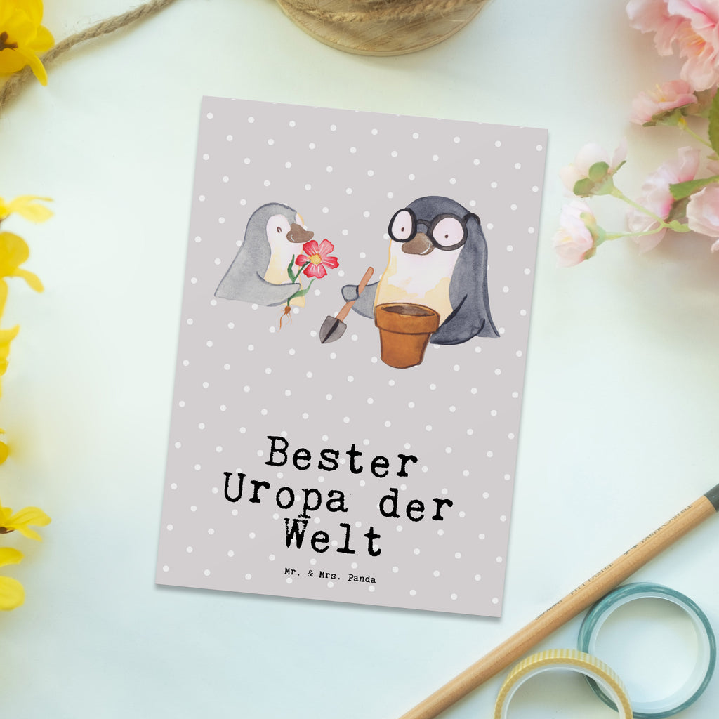 Postkarte Pinguin Bester Uropa der Welt Postkarte, Karte, Geschenkkarte, Grußkarte, Einladung, Ansichtskarte, Geburtstagskarte, Einladungskarte, Dankeskarte, Ansichtskarten, Einladung Geburtstag, Einladungskarten Geburtstag, für, Dankeschön, Geschenk, Schenken, Geburtstag, Geburtstagsgeschenk, Geschenkidee, Danke, Bedanken, Mitbringsel, Freude machen, Geschenktipp, Uropa, Uhropa, Ur Opa, Urgroßeltern, Grossvater, Großvater, Opa, Opi. Großpapa, Großeltern, Enkel, Enkelin, Enkelkind, Kleinigkeit, Oppa, Oppi, Bester, Uropa Mitbringsel