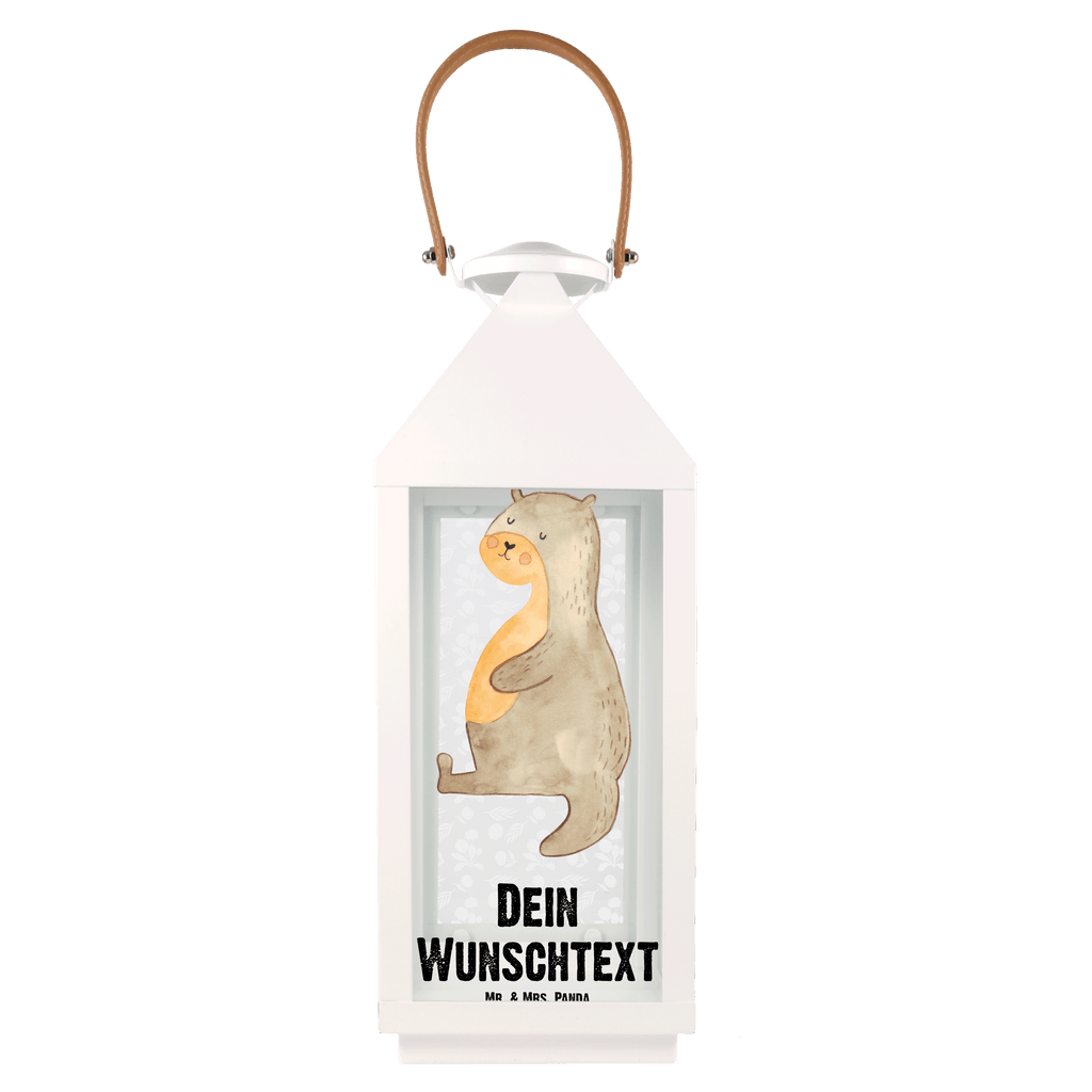 Personalisierte Deko Laterne Otter Bauch Gartenlampe, Gartenleuchte, Gartendekoration, Gartenlicht, Laterne kleine Laternen, XXL Laternen, Laterne groß, Otter, Fischotter, Seeotter, Otter Seeotter See Otter