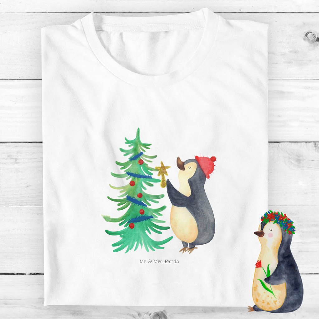 Organic Kinder T-Shirt Pinguin Weihnachtsbaum Kinder T-Shirt, Kinder T-Shirt Mädchen, Kinder T-Shirt Jungen, Winter, Weihnachten, Weihnachtsdeko, Nikolaus, Advent, Heiligabend, Wintermotiv, Pinguin