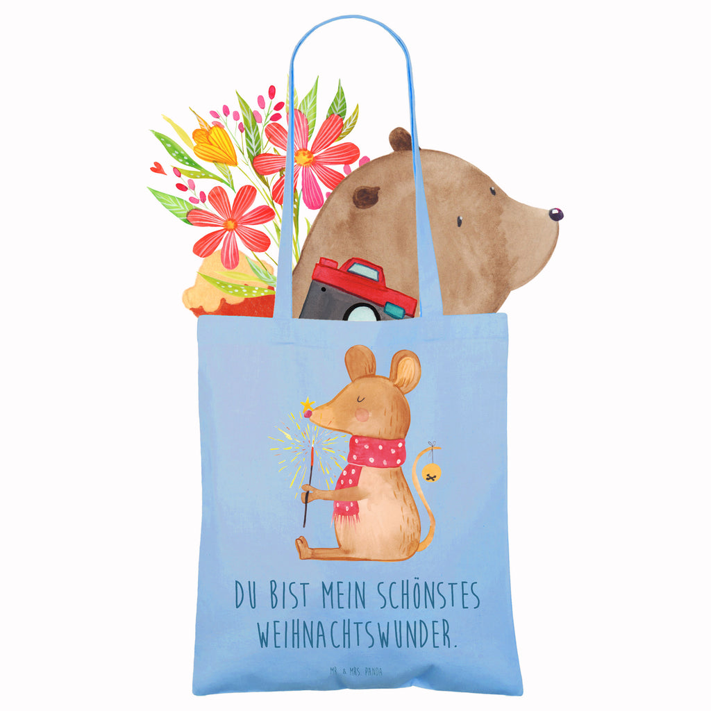 Tragetasche Weihnachtsmaus Beuteltasche, Beutel, Einkaufstasche, Jutebeutel, Stoffbeutel, Tasche, Shopper, Umhängetasche, Strandtasche, Schultertasche, Stofftasche, Tragetasche, Badetasche, Jutetasche, Einkaufstüte, Laptoptasche, Winter, Weihnachten, Weihnachtsdeko, Nikolaus, Advent, Heiligabend, Wintermotiv, Frohe Weihnachten, Weihnachtsgruß, Weihnachtsmotiv, Maus, Mäuschen, Weihnachtswunder