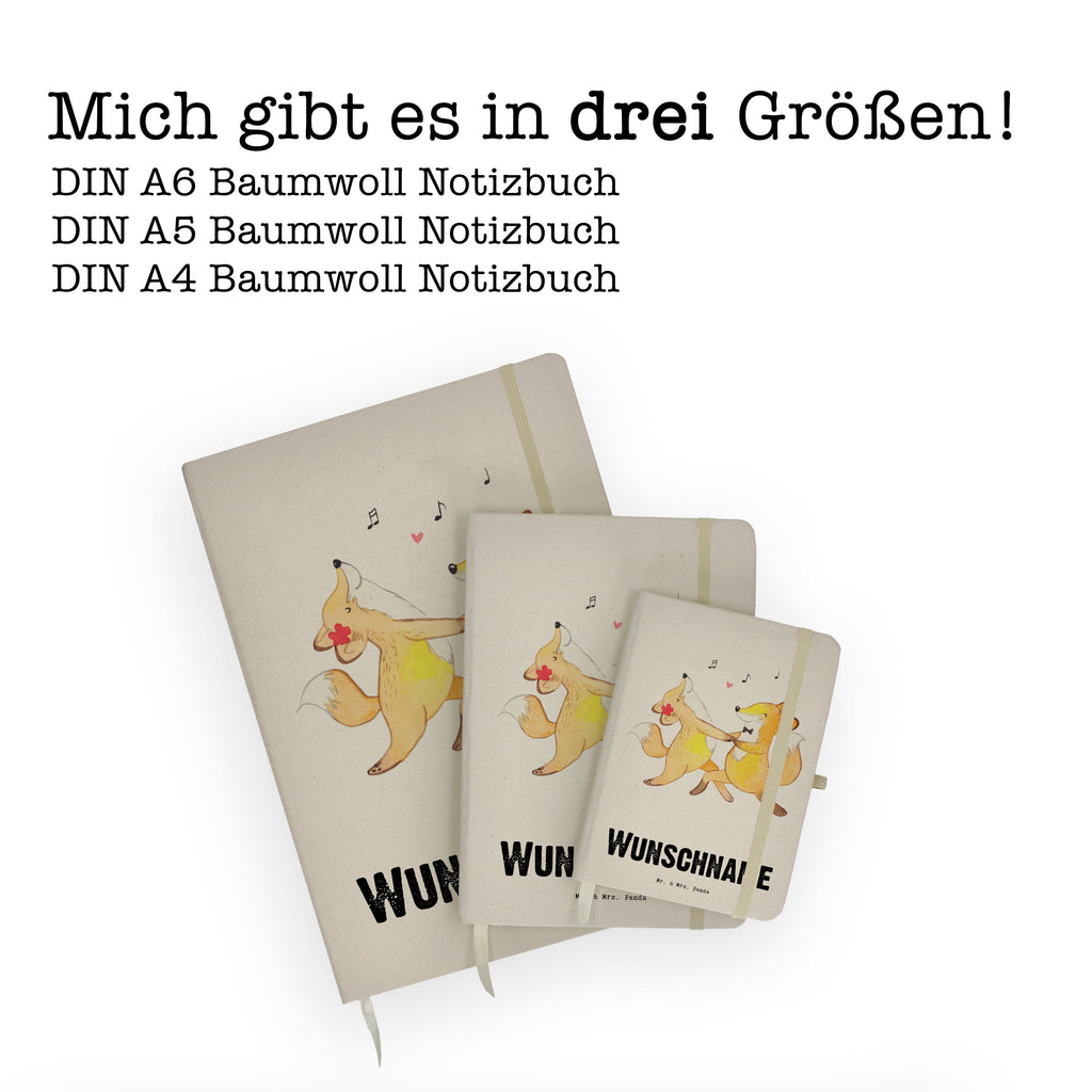 DIN A4 Personalisiertes Notizbuch Füchse Salsa tanzen Personalisiertes Notizbuch, Notizbuch mit Namen, Notizbuch bedrucken, Personalisierung, Namensbuch, Namen, Geschenk, Sport, Sportart, Hobby, Schenken, Danke, Dankeschön, Auszeichnung, Gewinn, Sportler, Salsa tanzen, Tanzschule, Tanzen, Tanzkurs