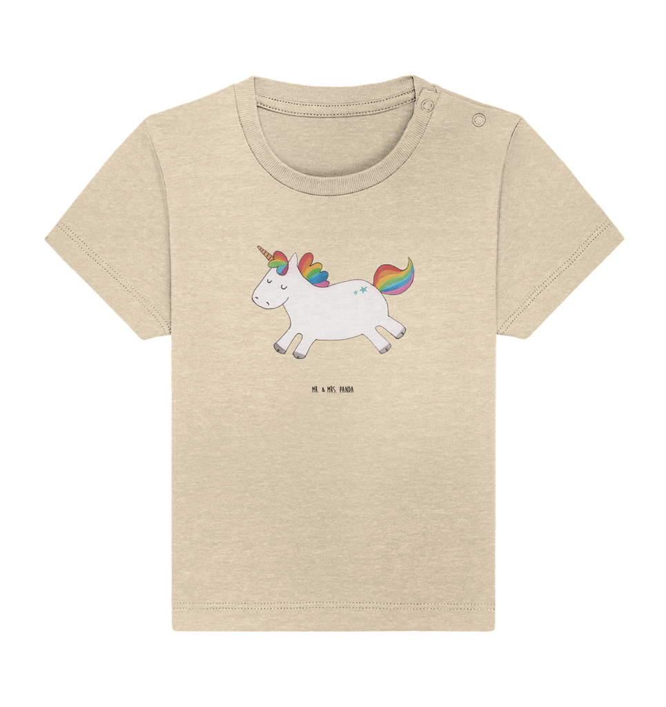Organic Baby Shirt Einhorn Happy Baby T-Shirt, Jungen Baby T-Shirt, Mädchen Baby T-Shirt, Shirt, Einhorn, Einhörner, Einhorn Deko, Pegasus, Unicorn, glücklich, fröhlich, Spaß, Freude, Lebensfreude, witzig, spannend, Lächeln, Lachen