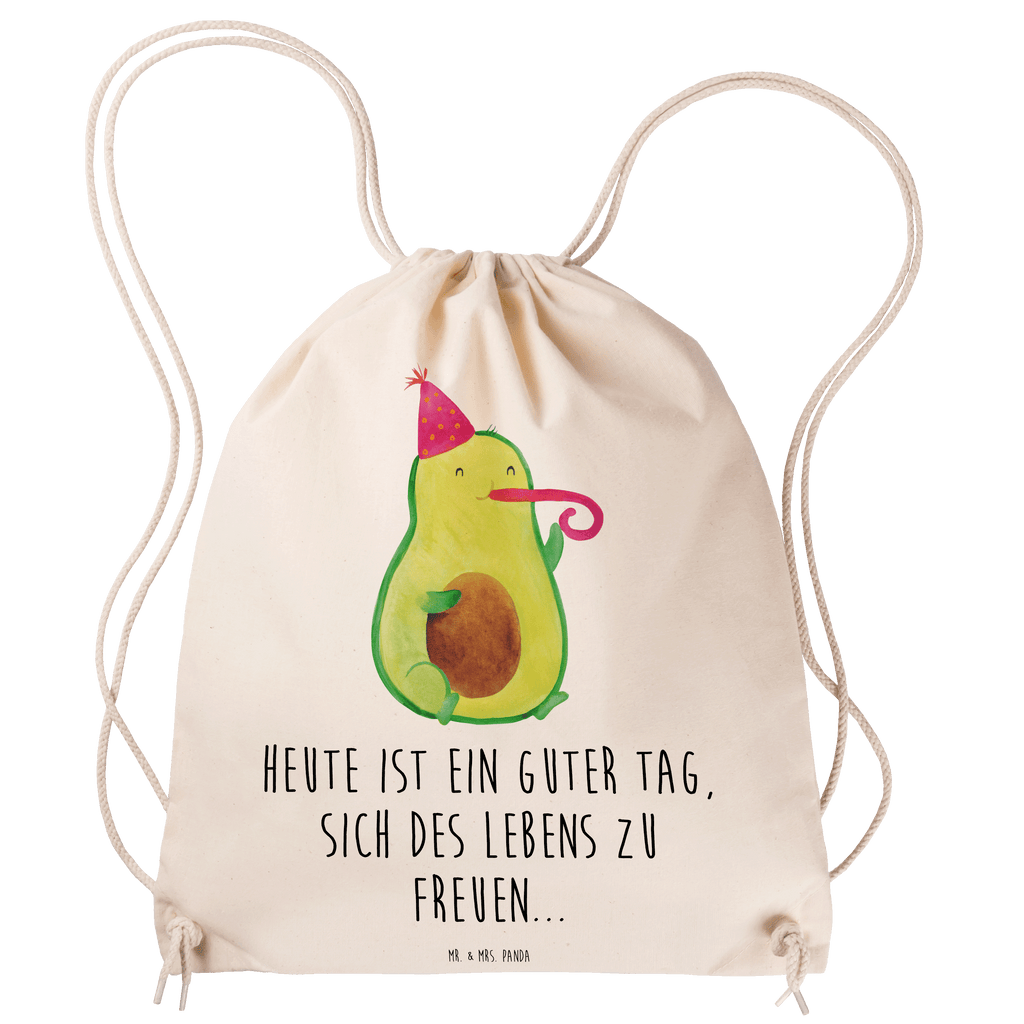 Sportbeutel Avocado Feier Sportbeutel, Turnbeutel, Beutel, Sporttasche, Tasche, Stoffbeutel, Sportbeutel Kinder, Gymsack, Beutel Rucksack, Kleine Sporttasche, Sportzubehör, Turnbeutel Baumwolle, Avocado, Veggie, Vegan, Gesund, Party, Feierlichkeit, Feier, Fete, Geburtstag, Gute Laune, Tröte