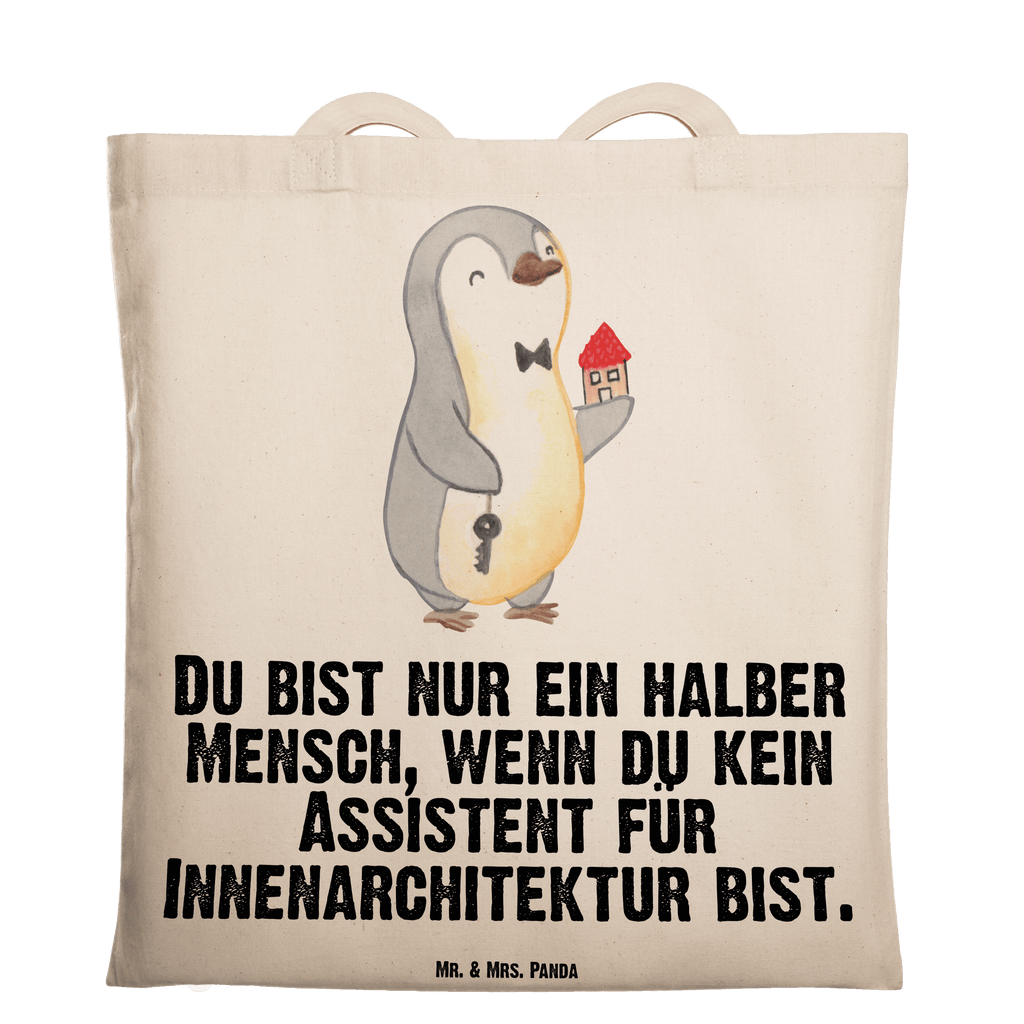 Tragetasche Assistent für Innenarchitektur mit Herz Beuteltasche, Beutel, Einkaufstasche, Jutebeutel, Stoffbeutel, Tasche, Shopper, Umhängetasche, Strandtasche, Schultertasche, Stofftasche, Tragetasche, Badetasche, Jutetasche, Einkaufstüte, Laptoptasche, Beruf, Ausbildung, Jubiläum, Abschied, Rente, Kollege, Kollegin, Geschenk, Schenken, Arbeitskollege, Mitarbeiter, Firma, Danke, Dankeschön