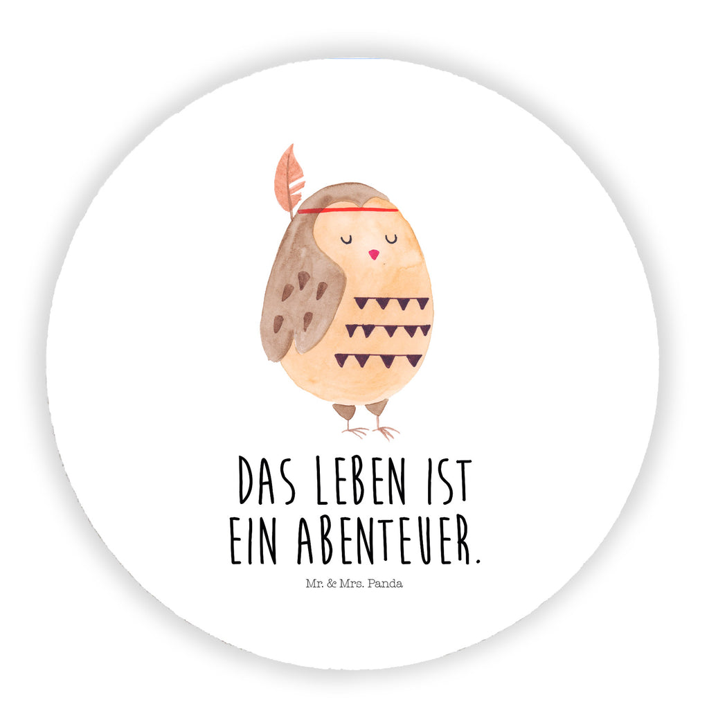 Rund Magnet Eule Federschmuck Kühlschrankmagnet, Pinnwandmagnet, Souvenir Magnet, Motivmagnete, Dekomagnet, Whiteboard Magnet, Notiz Magnet, Kühlschrank Dekoration, Eule, Eule Deko, Owl, Das Leben ist ein Abenteuer, Reisespruch, Federschmuck, Dekoration