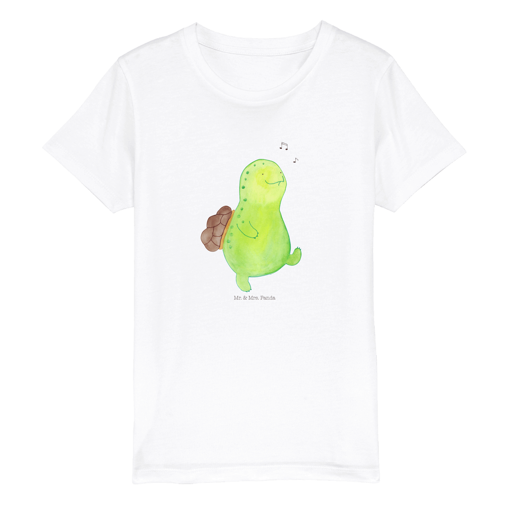 Organic Kinder T-Shirt Schildkröte Pfeifen Kinder T-Shirt, Kinder T-Shirt Mädchen, Kinder T-Shirt Jungen, Schildkröte, Schildi, Schildkröten, fröhlich, Glück, Motivation, Lebensfreude, Depression, Trennung, Neuanfang