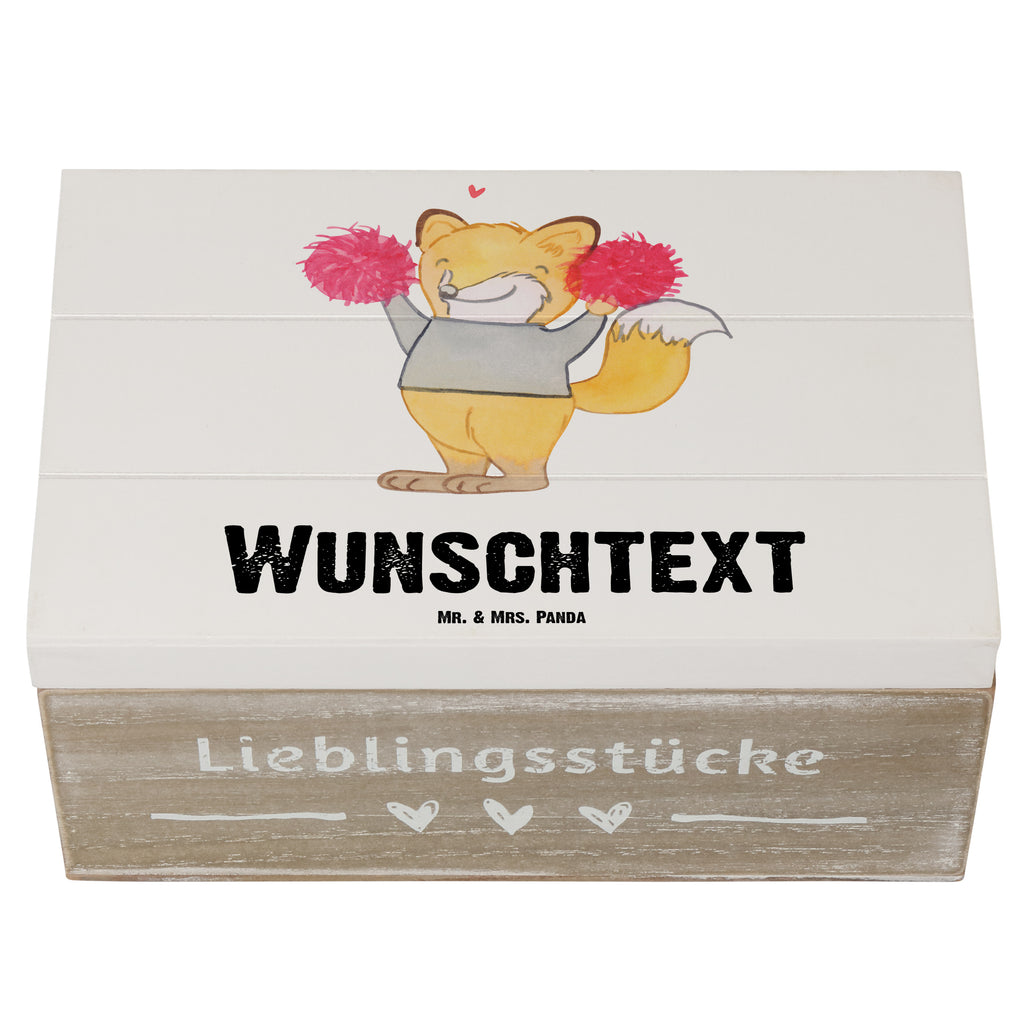 Personalisierte Holzkiste Fuchs Cheerleader Holzkiste mit Namen, Kiste mit Namen, Schatzkiste mit Namen, Truhe mit Namen, Schatulle mit Namen, Erinnerungsbox mit Namen, Erinnerungskiste, mit Namen, Dekokiste mit Namen, Aufbewahrungsbox mit Namen, Holzkiste Personalisiert, Kiste Personalisiert, Schatzkiste Personalisiert, Truhe Personalisiert, Schatulle Personalisiert, Erinnerungsbox Personalisiert, Erinnerungskiste Personalisiert, Dekokiste Personalisiert, Aufbewahrungsbox Personalisiert, Geschenkbox personalisiert, GEschenkdose personalisiert, Geschenk, Sport, Sportart, Hobby, Schenken, Danke, Dankeschön, Auszeichnung, Gewinn, Sportler, Cheerleader, Cheerleading, Turnen, Turn Club, Turniere