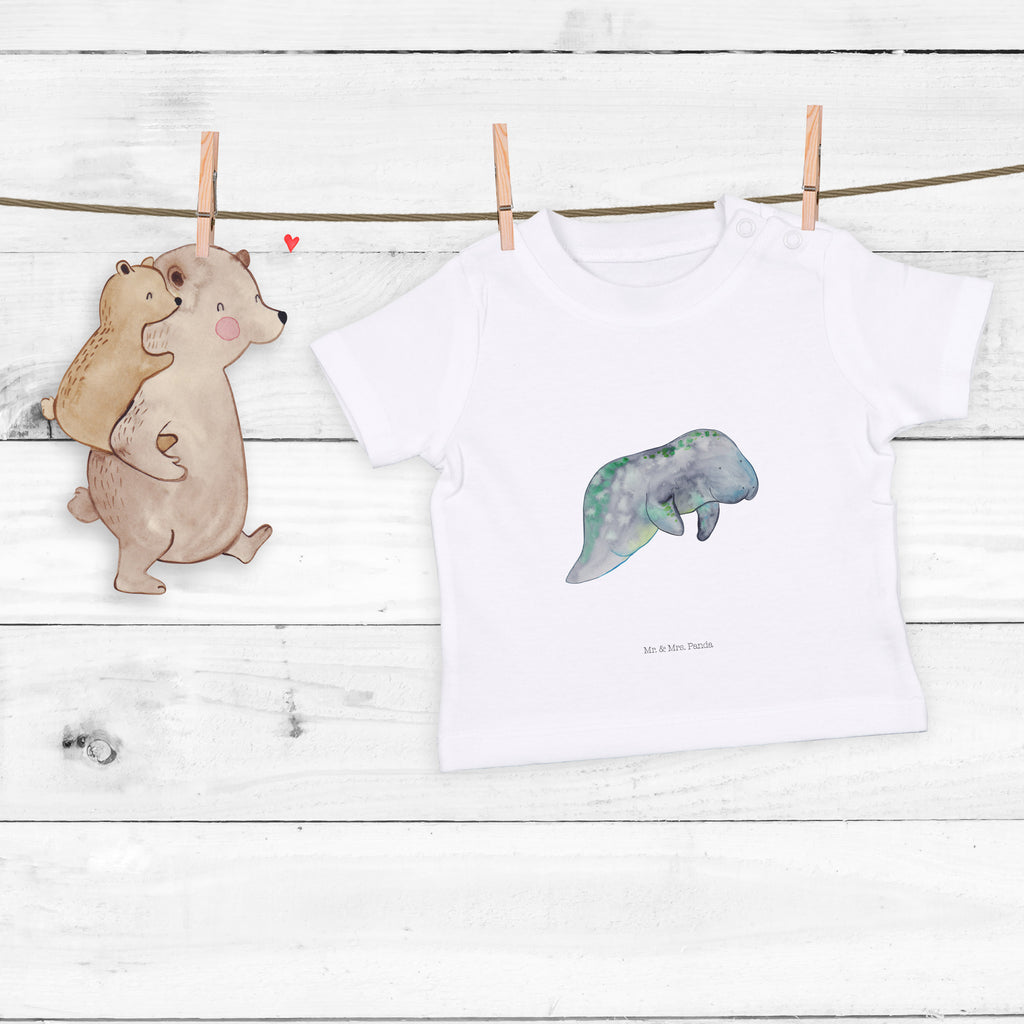 Organic Baby Shirt Seekuh Chillen Baby T-Shirt, Jungen Baby T-Shirt, Mädchen Baby T-Shirt, Shirt, Meerestiere, Meer, Urlaub, Seekuh, Seekühe, Diät, Abnehmen, Zucker, Diätwahn, Essen, Süßigkeiten