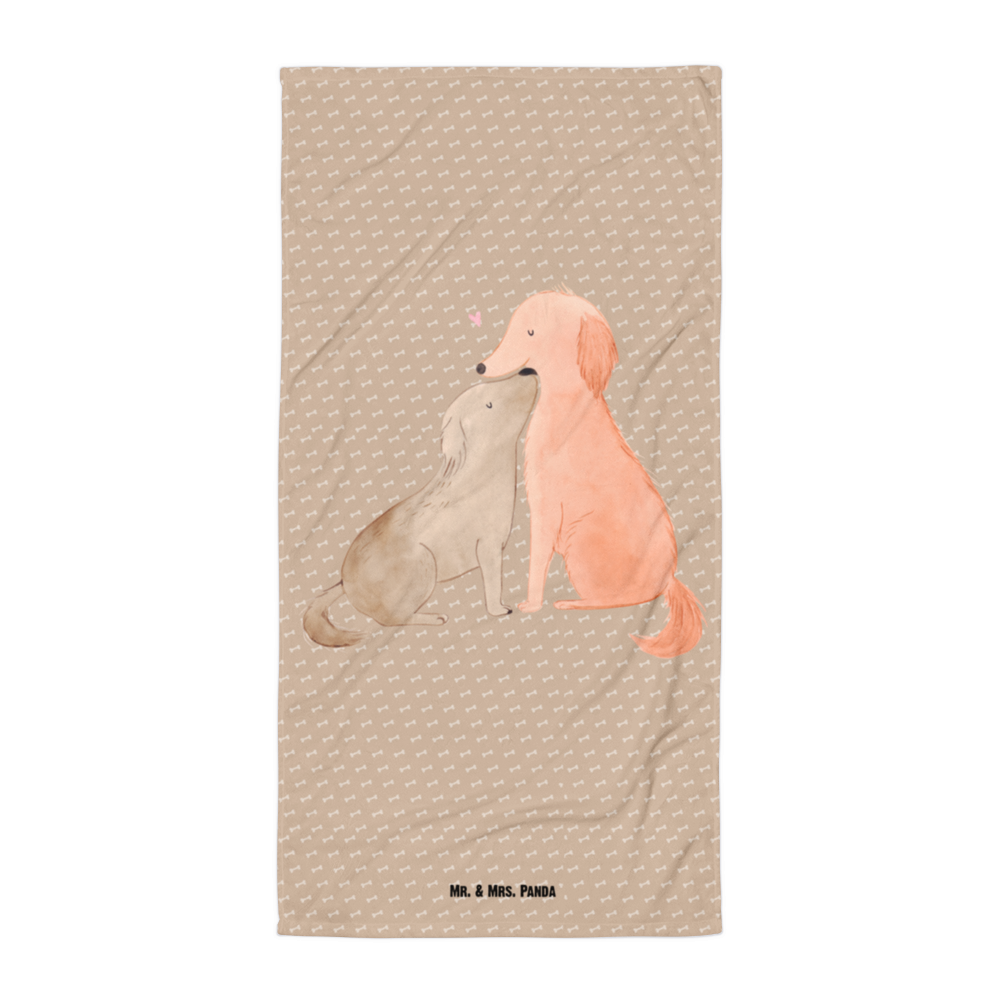 XL Badehandtuch Hunde Liebe Handtuch, Badetuch, Duschtuch, Strandtuch, Saunatuch, Hund, Hundemotiv, Haustier, Hunderasse, Tierliebhaber, Hundebesitzer, Sprüche, Liebe, Hund. Hunde, Kuss, Vertrauen, Kuscheln, Herz