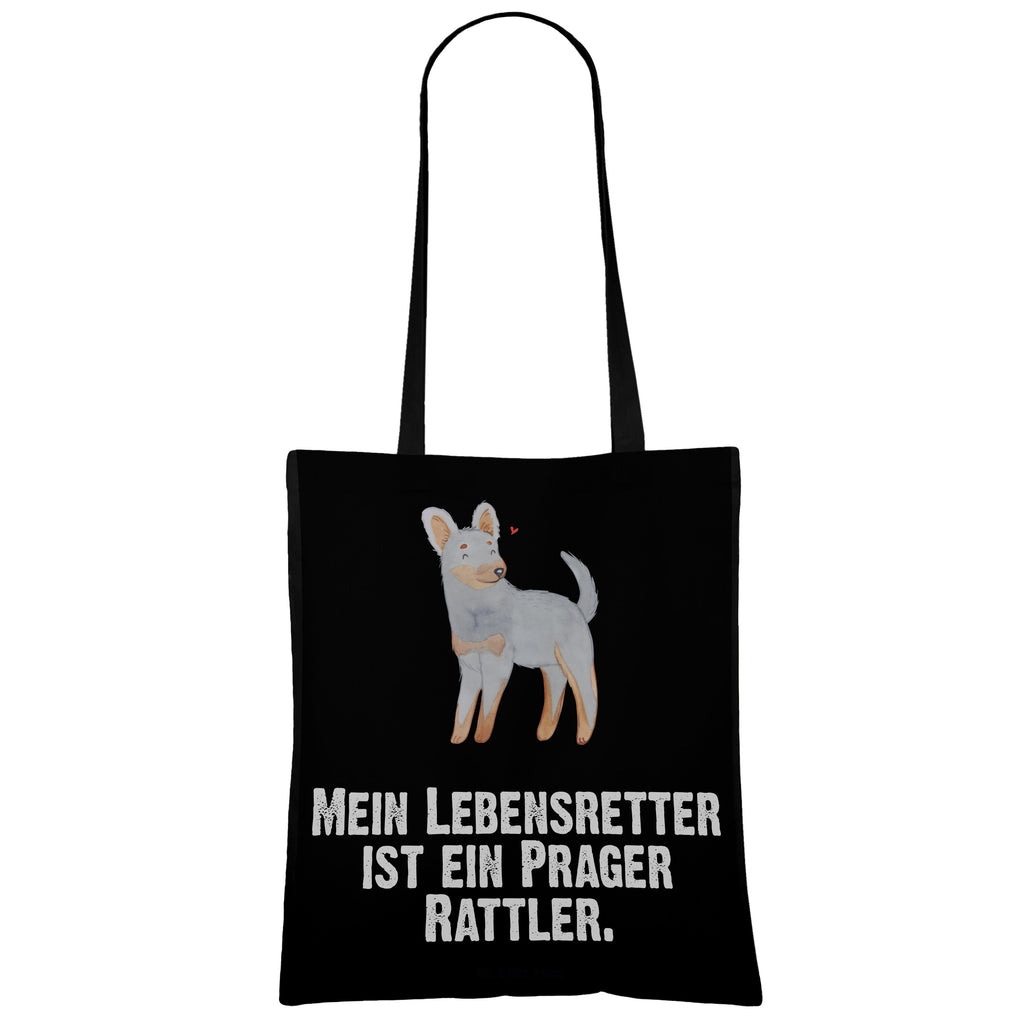 Tragetasche Prager Rattler Lebensretter Beuteltasche, Beutel, Einkaufstasche, Jutebeutel, Stoffbeutel, Tasche, Shopper, Umhängetasche, Strandtasche, Schultertasche, Stofftasche, Tragetasche, Badetasche, Jutetasche, Einkaufstüte, Laptoptasche, Hund, Hunderasse, Rassehund, Hundebesitzer, Geschenk, Tierfreund, Schenken, Welpe, Pincher, Prager Rattler