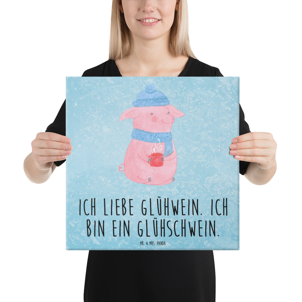 Leinwand Bild Schwein Glühwein Leinwand, Bild, Kunstdruck, Wanddeko, Dekoration, Winter, Weihnachten, Weihnachtsdeko, Nikolaus, Advent, Heiligabend, Wintermotiv, Glühschwein, Glühwein, Weihnachtsmarkt, Punsch