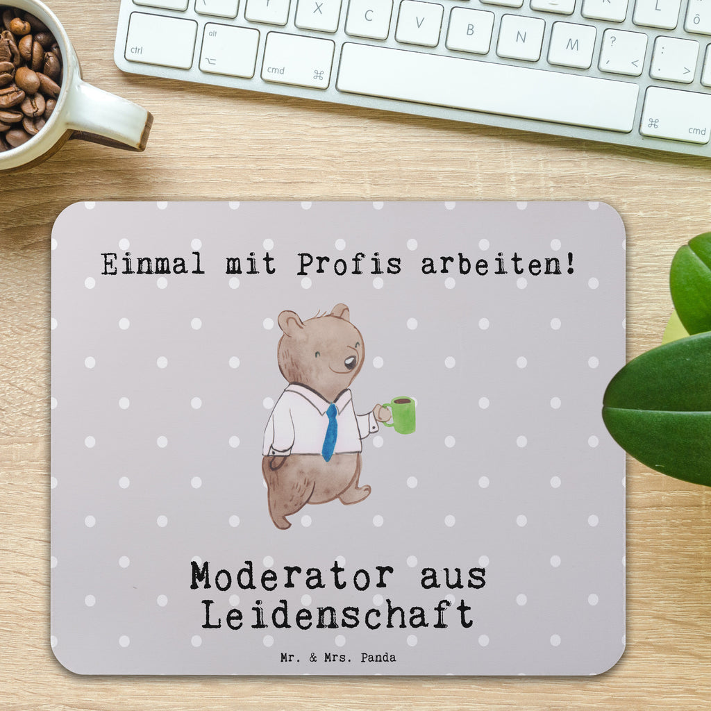 Mauspad Moderator aus Leidenschaft Mousepad, Computer zubehör, Büroausstattung, PC Zubehör, Arbeitszimmer, Mauspad, Einzigartiges Mauspad, Designer Mauspad, Mausunterlage, Mauspad Büro, Beruf, Ausbildung, Jubiläum, Abschied, Rente, Kollege, Kollegin, Geschenk, Schenken, Arbeitskollege, Mitarbeiter, Firma, Danke, Dankeschön