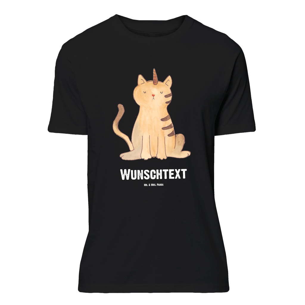 Personalisiertes T-Shirt Einhorn Katze T-Shirt Personalisiert, T-Shirt mit Namen, T-Shirt mit Aufruck, Männer, Frauen, Wunschtext, Bedrucken, Einhorn, Einhörner, Einhorn Deko, Pegasus, Unicorn, Katzer, Mieze, Regenbogen, Glitzer, Einhornpower, Erwachsenwerden, Katze, Katzenhorn, Einhornkatze, Kittyhorn