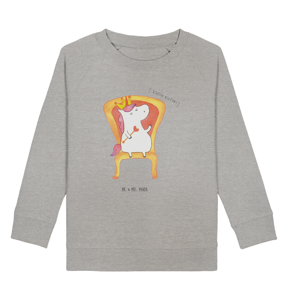 Organic Kinder Pullover Einhorn König Kinder Pullover, Kinder Sweatshirt, Jungen, Mädchen, Einhorn, Einhörner, Einhorn Deko, Pegasus, Unicorn, König, Präsident, Bundeskanzler, Herrscher, Kaiser, Prinzessin, Krone