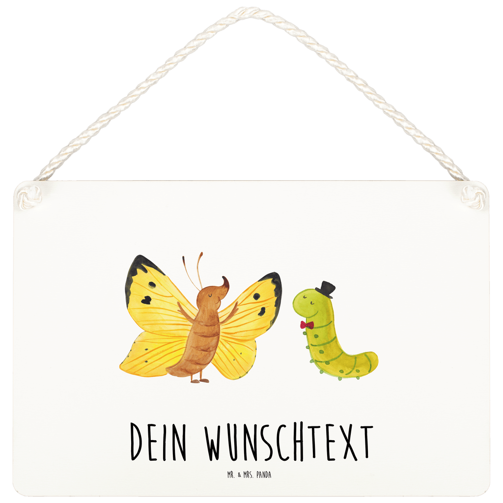 Personalisiertes Deko Schild Raupe & Schmetterling Dekoschild, Deko Schild, Schild, Tür Schild, Türschild, Holzschild, Wandschild, Wanddeko, Tiermotive, Gute Laune, lustige Sprüche, Tiere, Raupe, Schmetterling, Zitronenfalter, Entwicklung, Erwachsen werden, Kokon, Hut, Hütchen, Schönheit, Aufwachsen