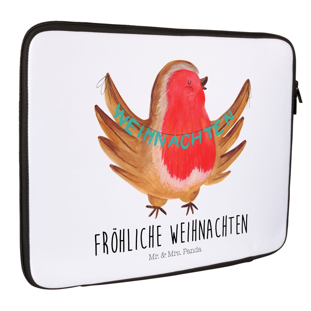 Notebook Tasche Rotkehlchen Weihnachten Notebook Tasche, Laptop, Computertasche, Tasche, Notebook-Tasche, Notebook-Reisehülle, Notebook Schutz, Winter, Weihnachten, Weihnachtsdeko, Nikolaus, Advent, Heiligabend, Wintermotiv, Frohe Weihnachten, Weihnachtsmotiv, Weihnachtsgruß, Vogel, xmas